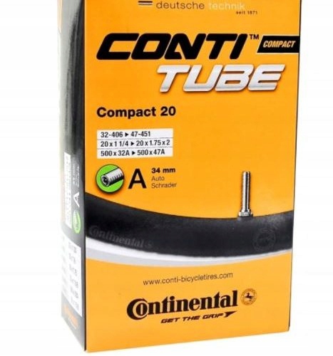 

Dętka Continental Compact 20'' Auto 32/47