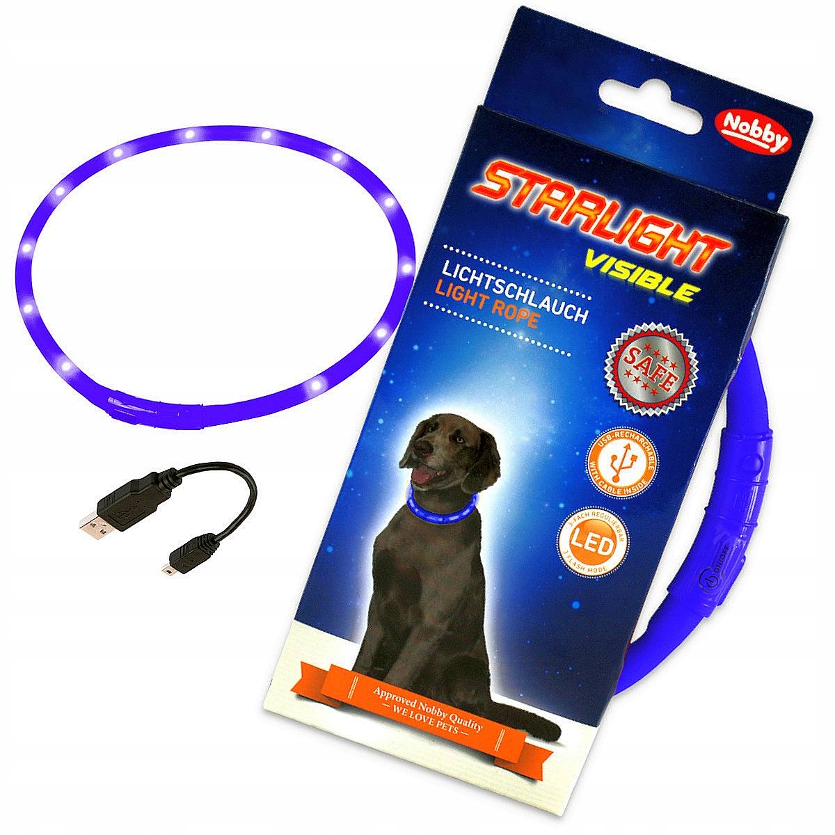 

Widoczna Bezpieczna Obroża Led Dla Psa Na Usb XL