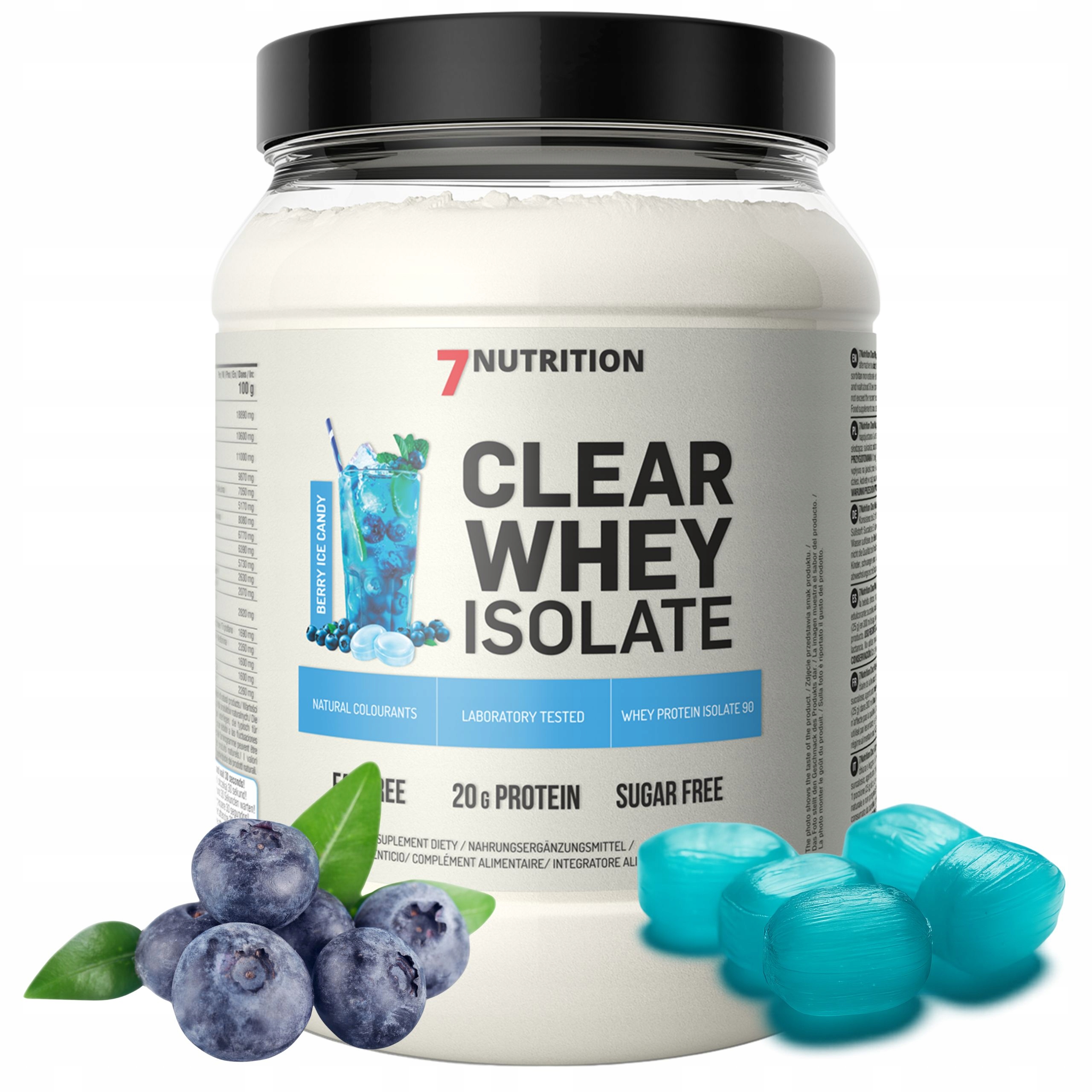 Bílkoviny Bez Cukru Na Hubnutí Syrovátkový Izolát Bez laktózy Clear Whey 500 g