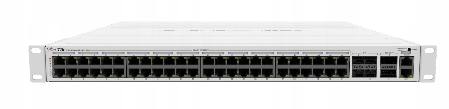 MikroTik CRS354-48P-4S2QRM Switch 48x RJ45 1000Mb/s, 4x Sfp, 2x Qsfp