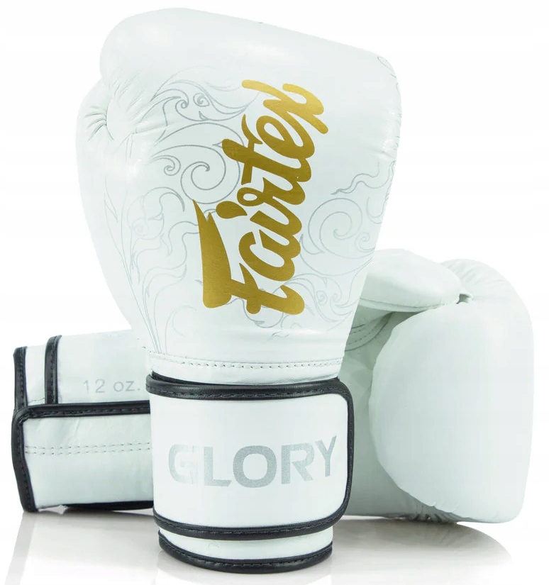 Fairtex Rękawice Bokserskie BGVG3 "Glory" White/Silver 14OZ