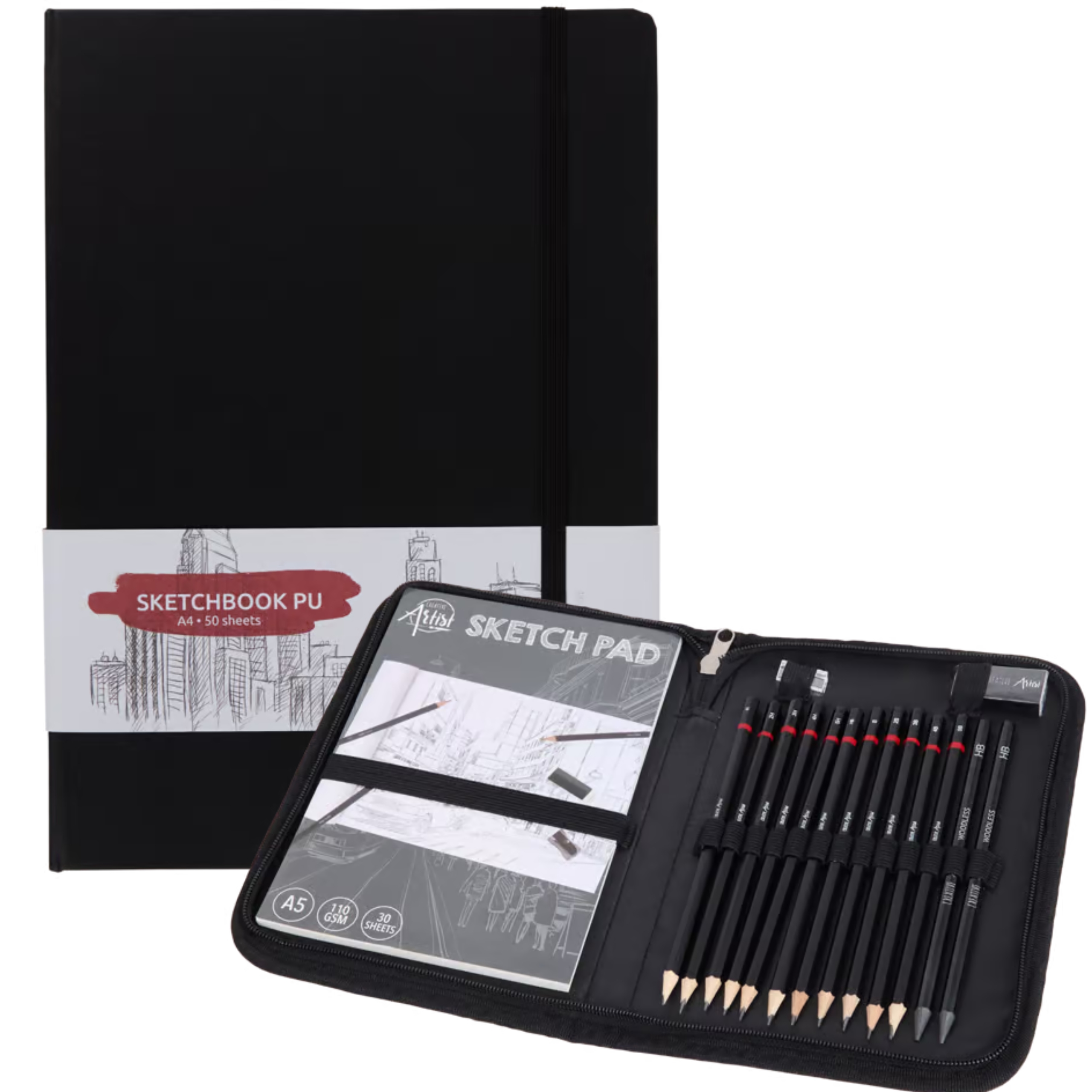 OŁÓWKI ZESTAW 17 ELEMENTÓW ETUI