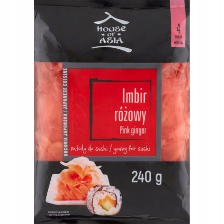 

Marynowany Imbir do sushi różowy 240 g