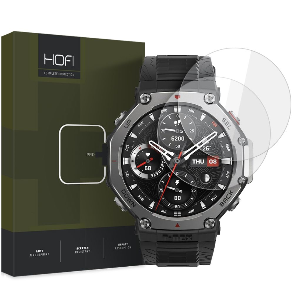 Szkło Szkiełko Hartowane Do Amazfit T-rex 3 Hofi Glass Pro+ 2-PACK