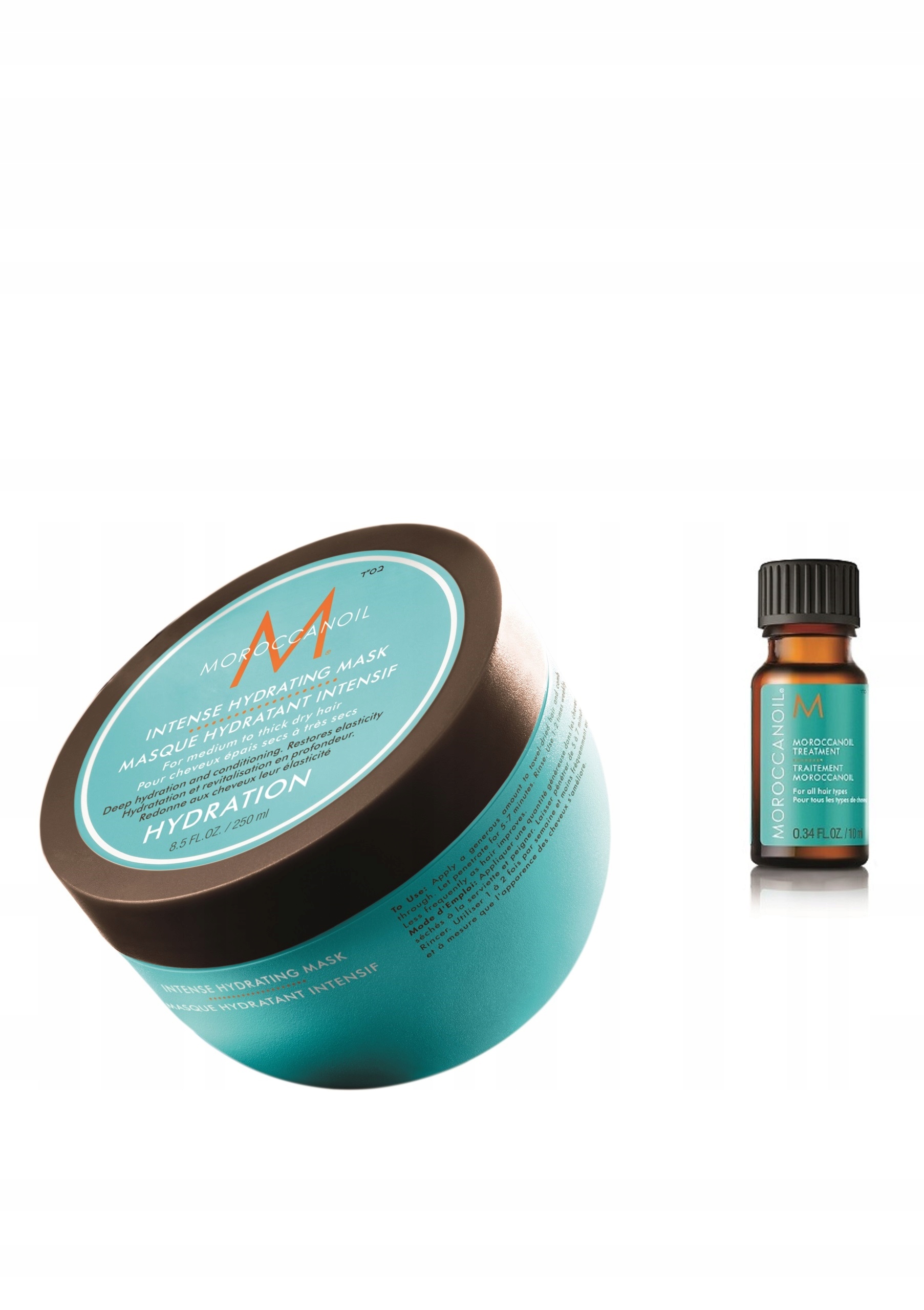 Moroccanoil Hydration Intensywnie Nawilżająca Maska 250 ml Kuracja 10 ml