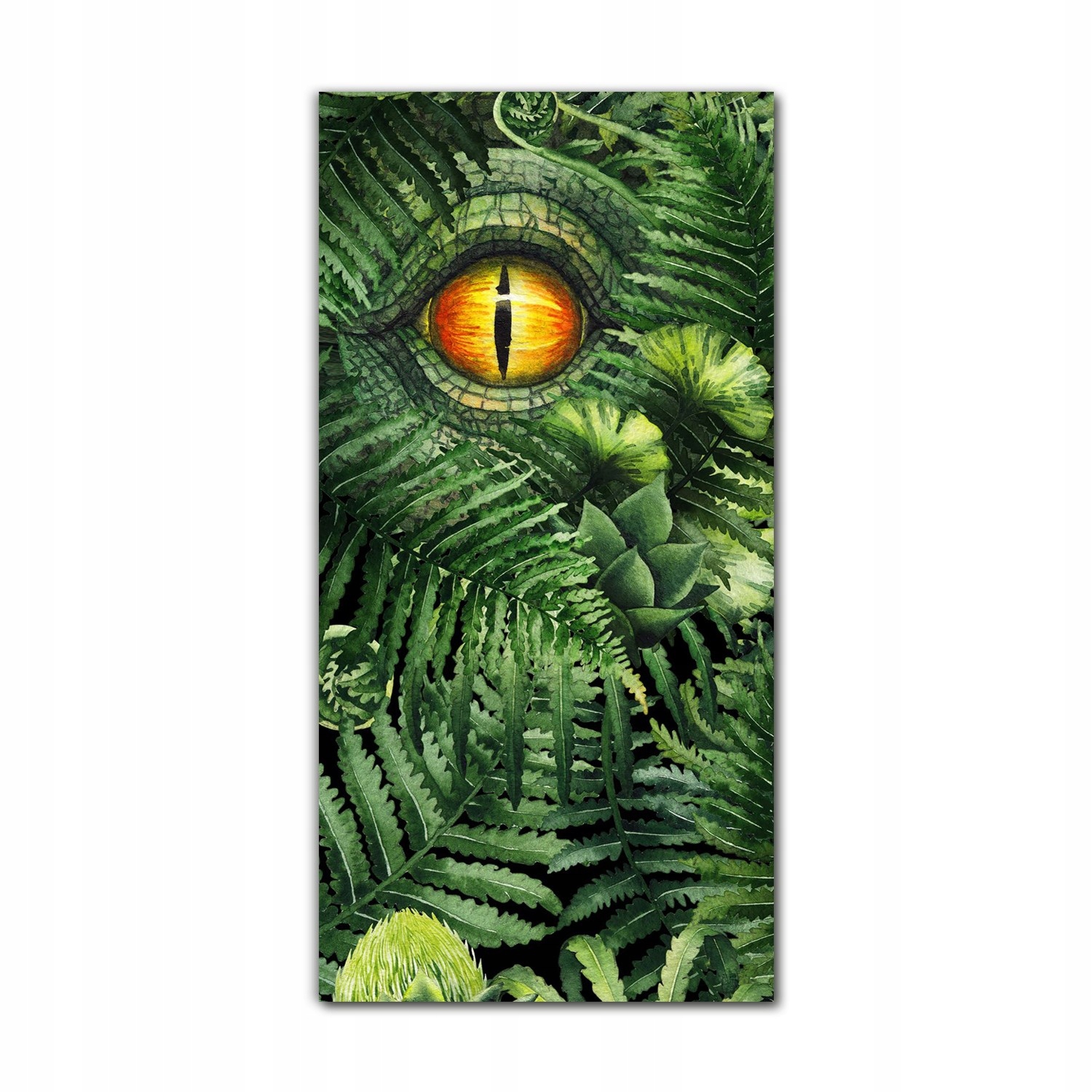 

Obraz na szkle na ścianę 60x120 Dinozaur rośliny