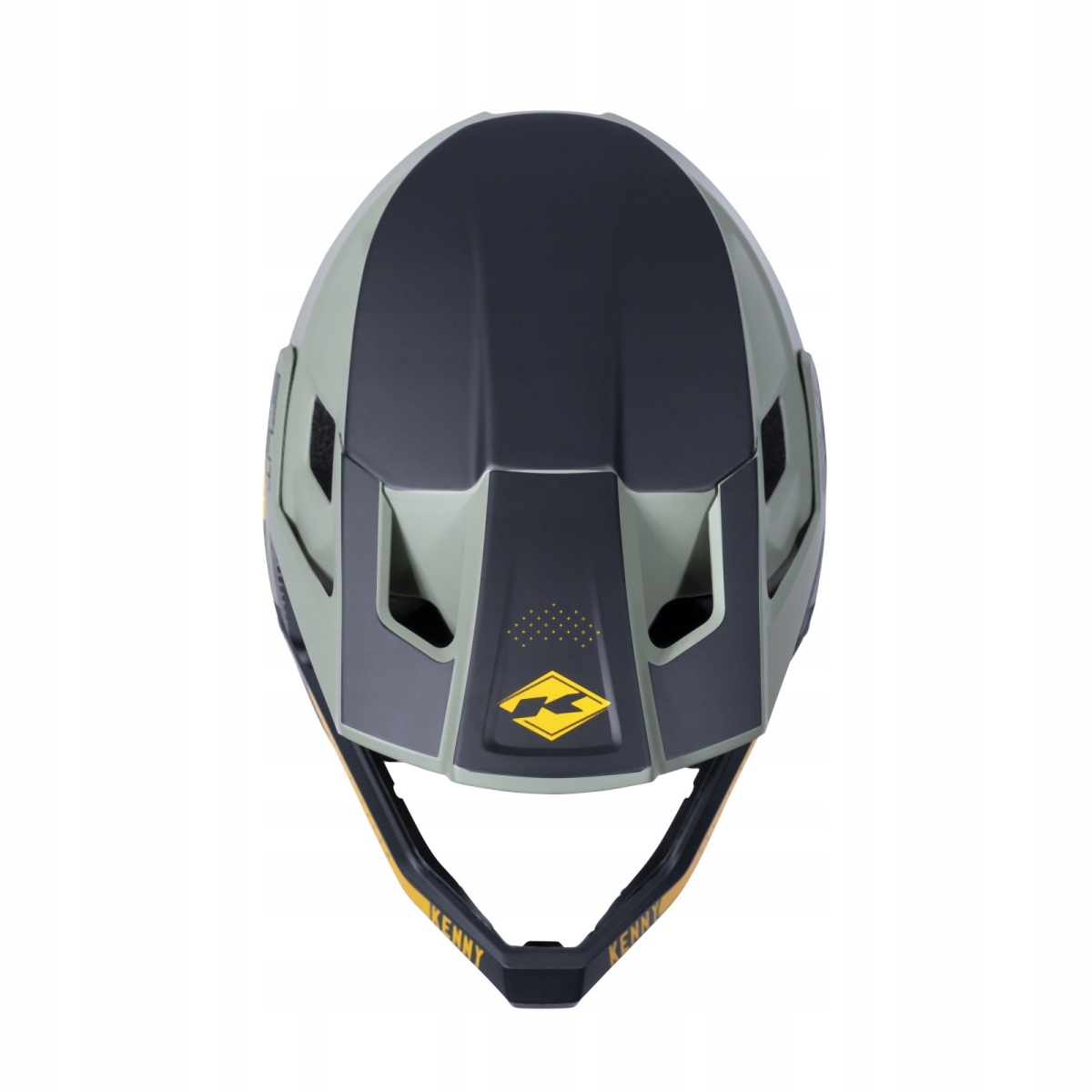 KENNY RACING KASK ROWEROWY MODEL SPLIT GRAPHIC DARK GREEN KOLOR NIEBIESKI/Z