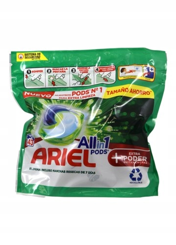

Ariel Alpine, kapsułki do prania białego 43 szt.