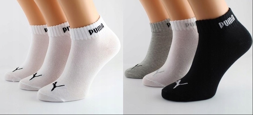 

Puma skarpety quarters zakostki 6 par 39/42