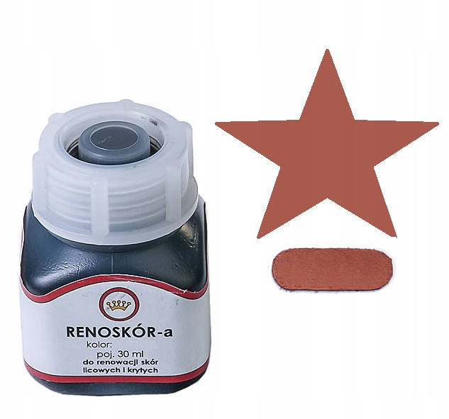 Farba Lakier Do Skór Skóry Renoskór rudy