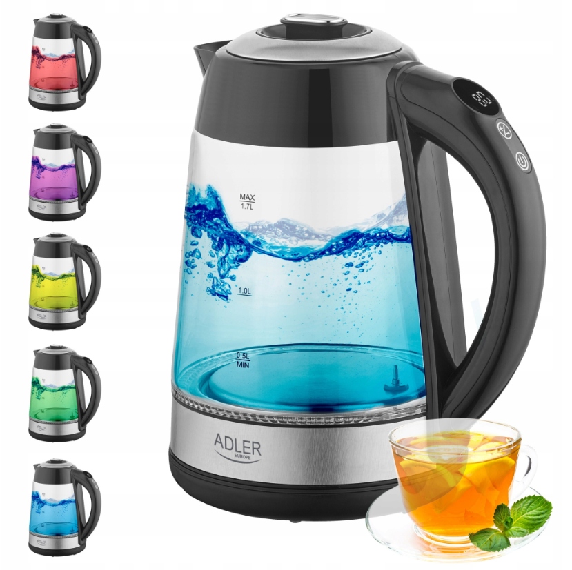 Skleněná Rychlovarná Konvice S Regulací Teploty