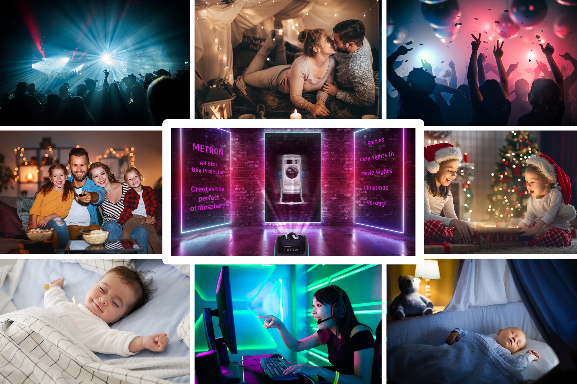 Metron Projektor Gwiazd i Mgławicy z głośnikiem bt Płeć chłopcy