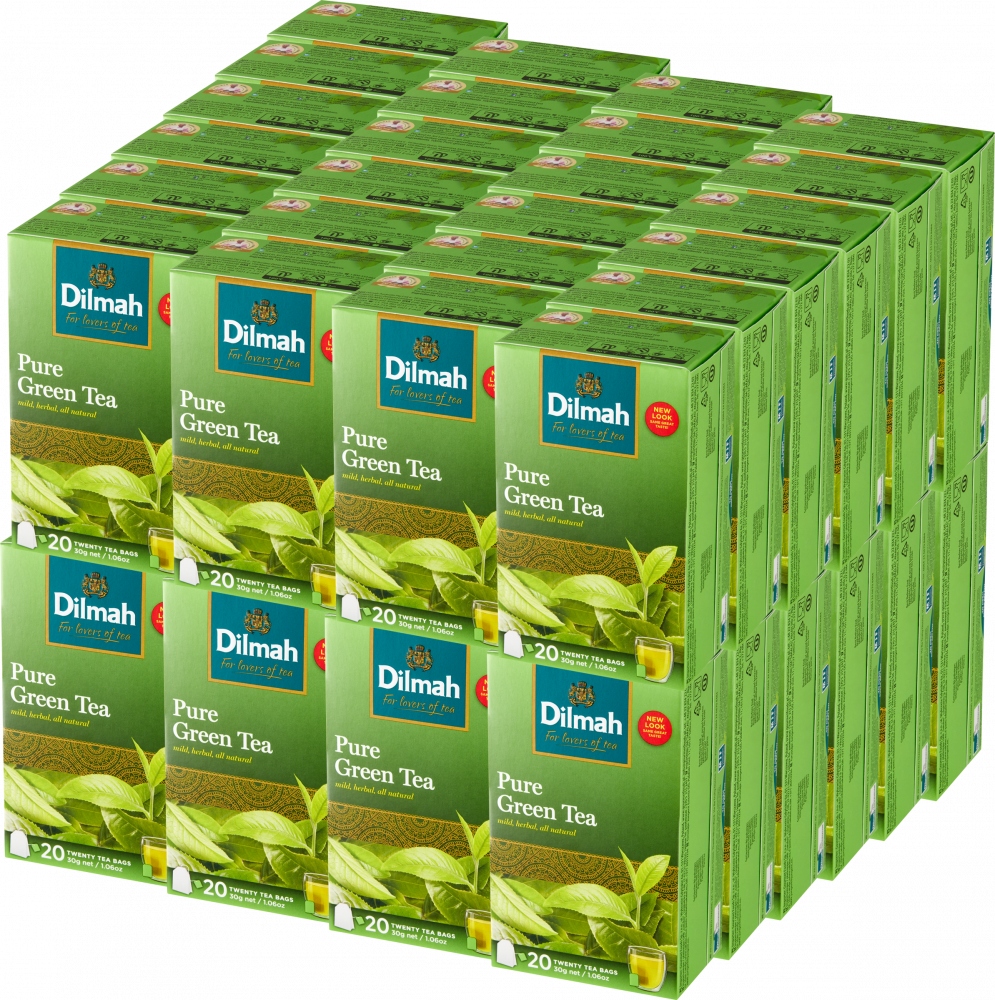 Herbata zielona Dilmah Green Tea Pure Green 20 sztuk torebki x48