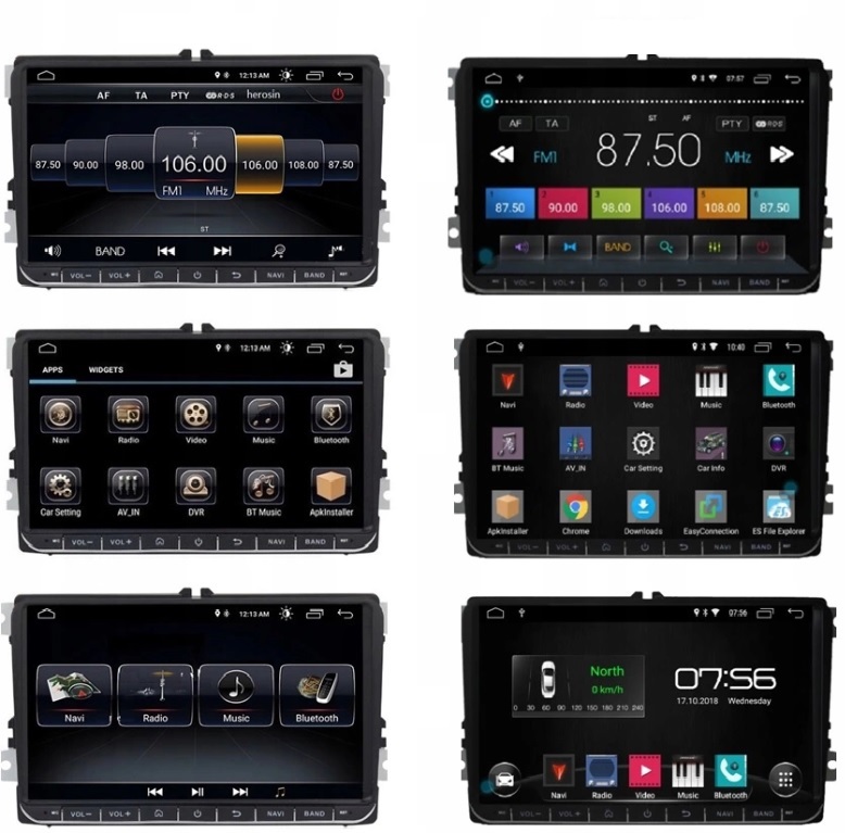 NAWIGACJA 2DIN RADIO SEAT LEON II ALTEA XL TOLEDO III IV GPS WIFI CARPLAY Komunikacja Bluetooth Wi-Fi