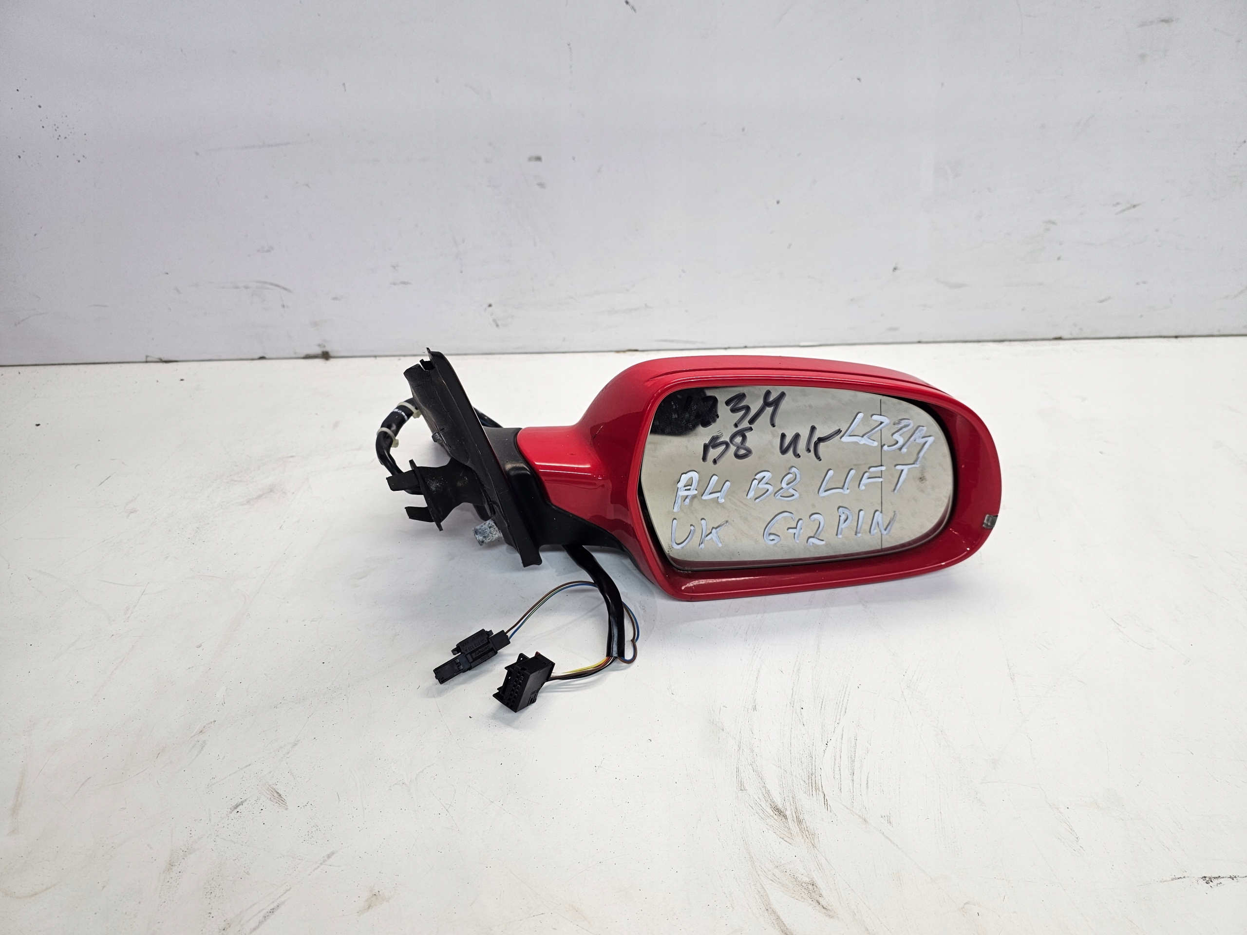 mirror right AUDI A4 B8 LIFT LZ3M 6+2 PIN UK