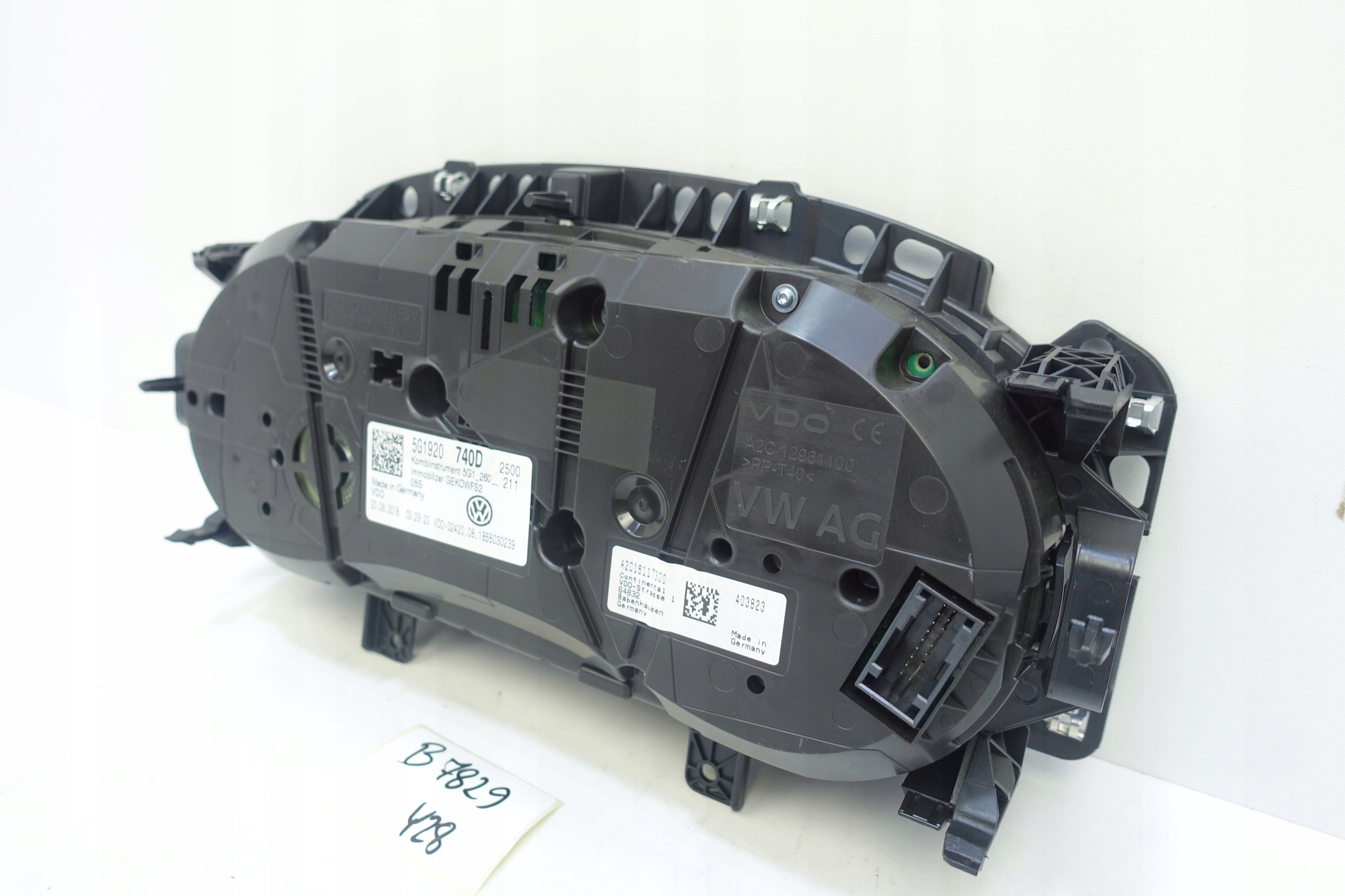dials dials VW GOLF VII 7 5G 43562KM 5G1920740D