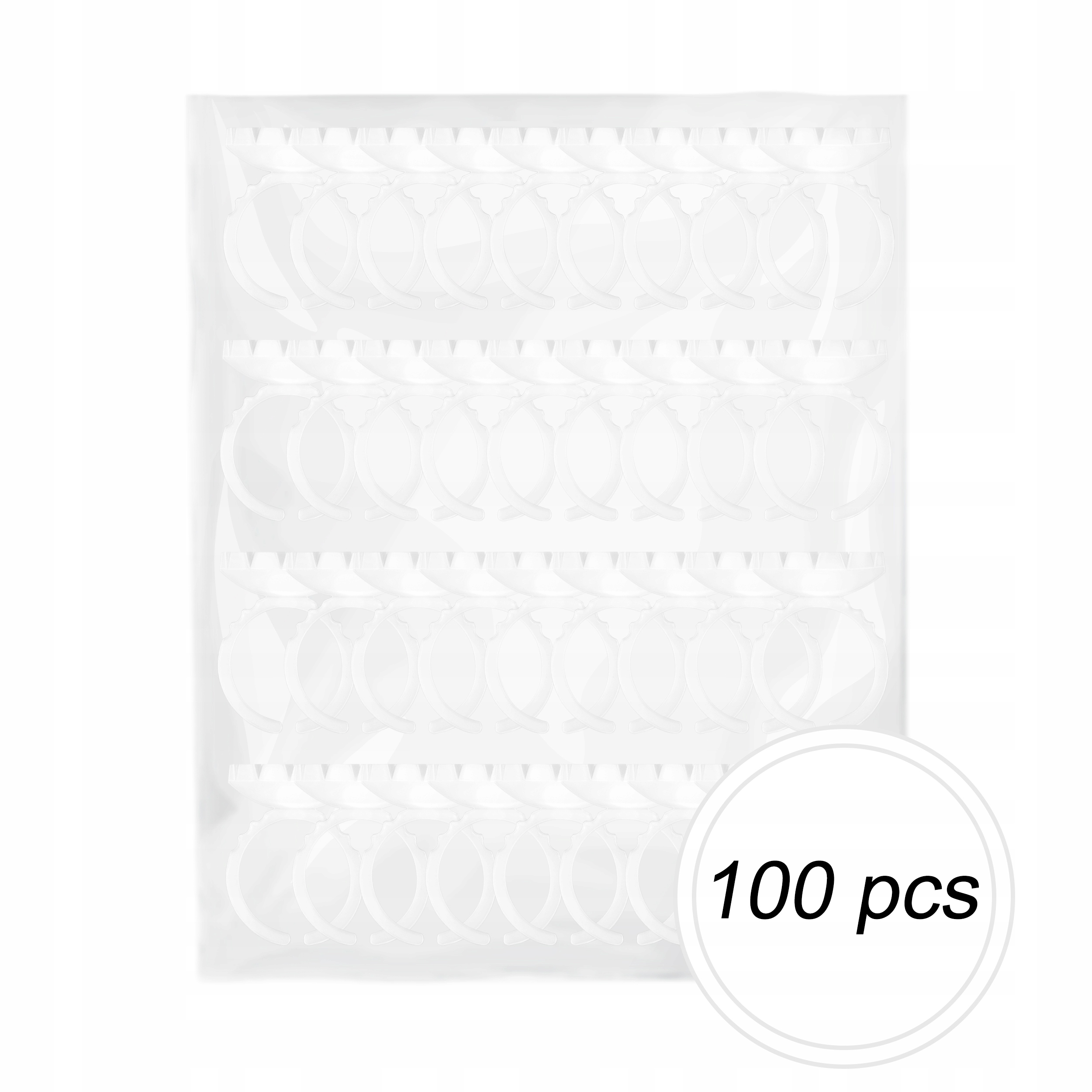 EYENESS Pierścionek na klej do rzęs White 100 sztuk EAN (GTIN) 5907652091057