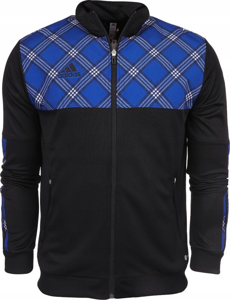 Pánská Mikina Adidas Tiro Track Černo-modrá HN5513 vel. S