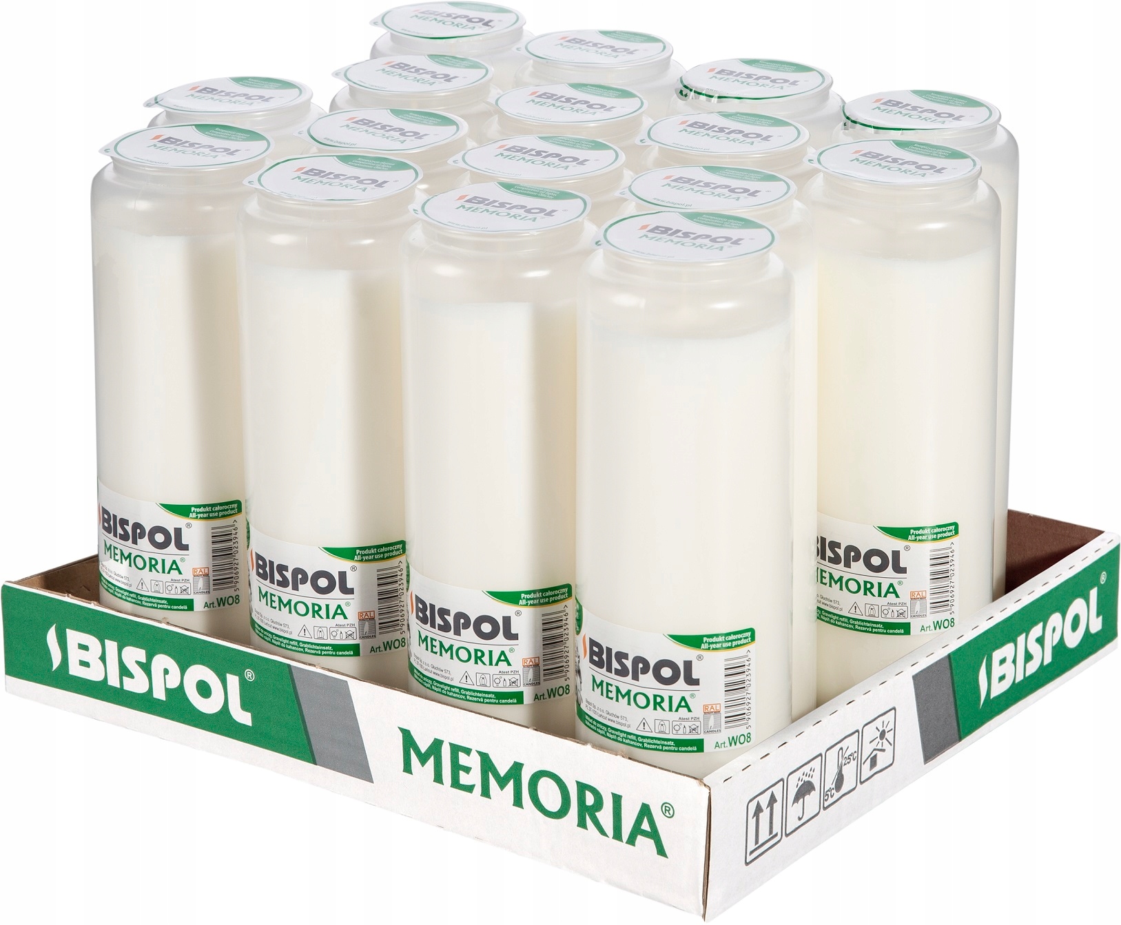 

Bispol Wkłady do zniczy olejowe W08 192h 16 szt