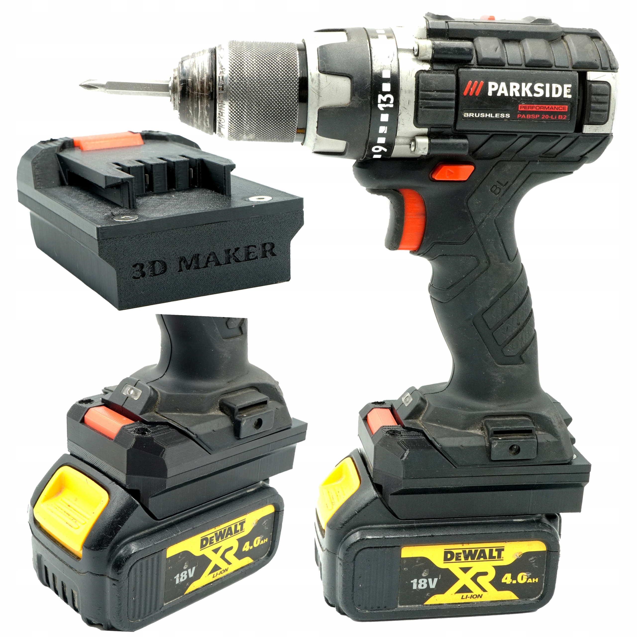ADAPTER DEWALT DO PARKSIDE X20V PERFORMANCE PRZEJŚCIÓWKA