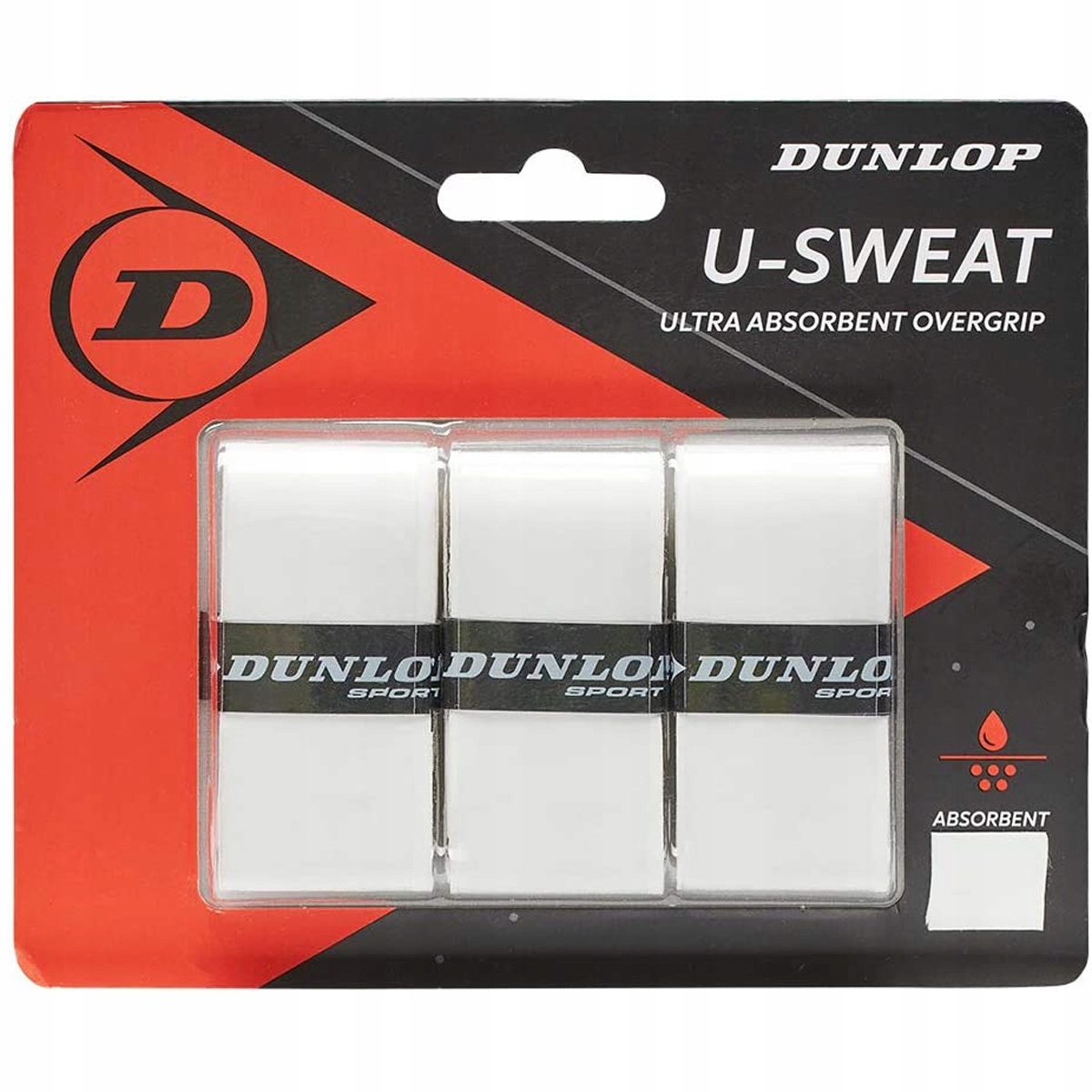 

Owijka Tenisowa Owijki Dunlop U-sweat 3 Szt Biała