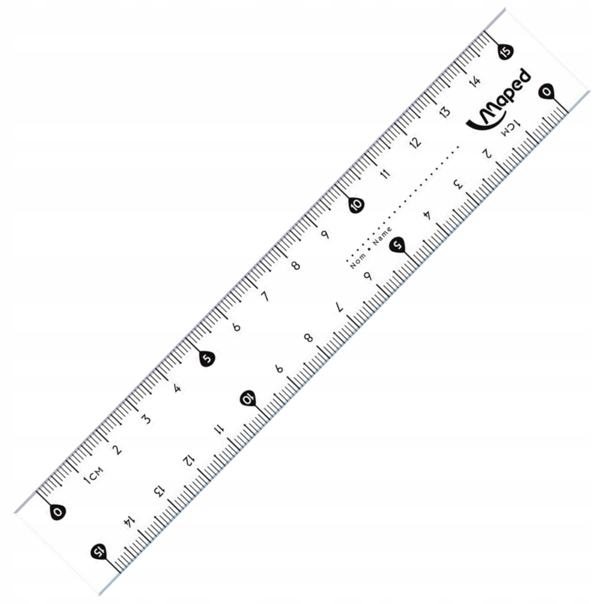 Linijka szkolna plastikowa Maped 15cm podwójna