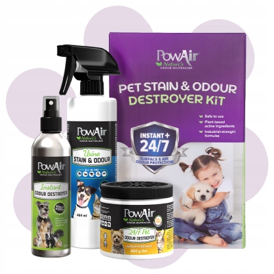 Levně Sada pro odstraňování skvrn a nepříjemných pachů zvířat – neutralizátory
