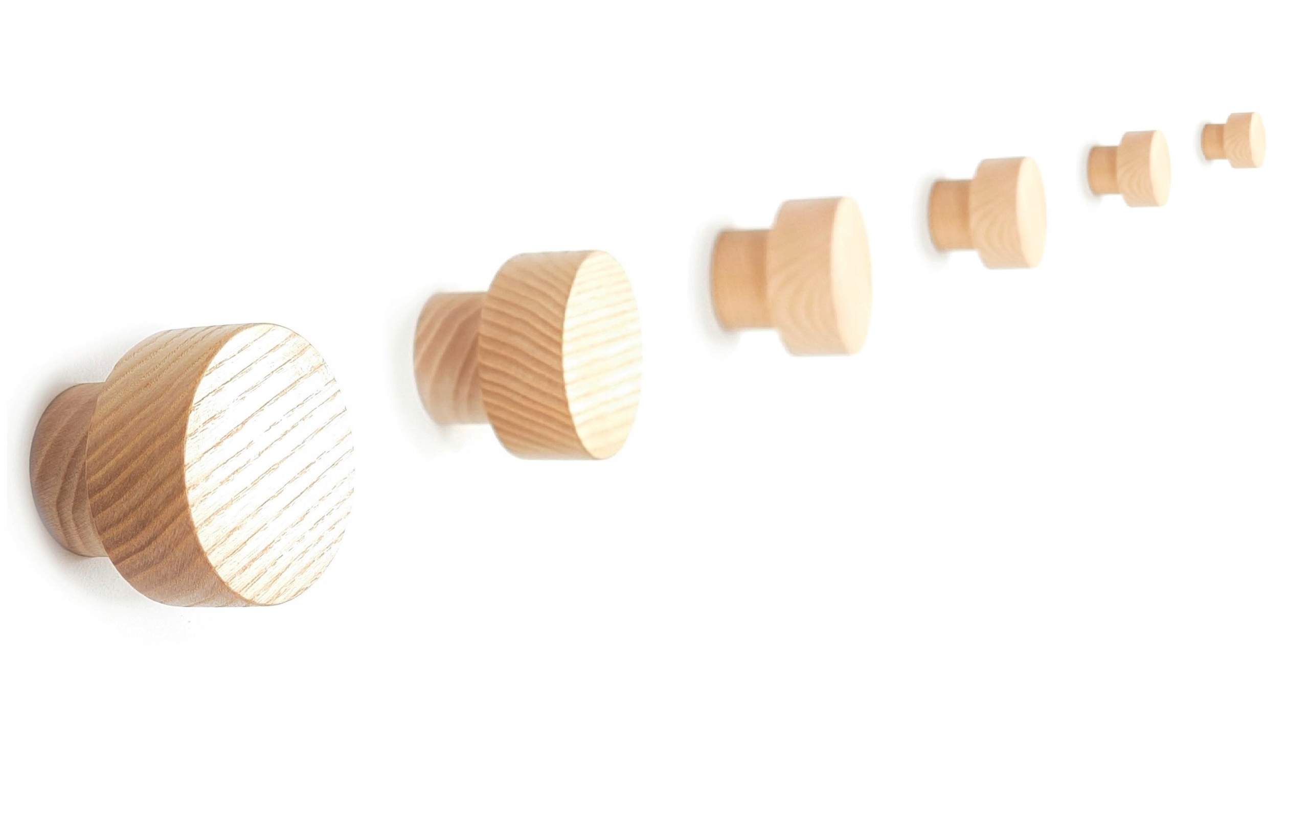 

Wieszak Ścienny Na Ubrania Drewniany Zestaw 6szt