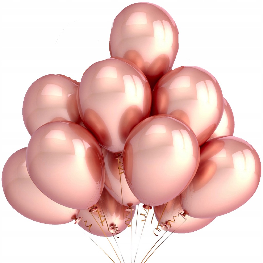 

Balony metaliczne różowe złoto Duże 30cm/25sztuk D