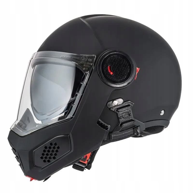 Motocyklová prilba Nzi Minimod Duo Black Matt XXL