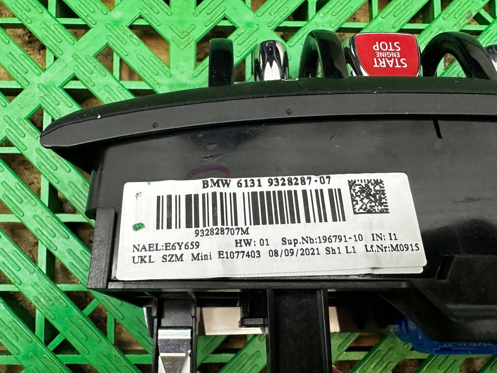 button Start-Stop Mini One - Cooper F56 F55 9328287