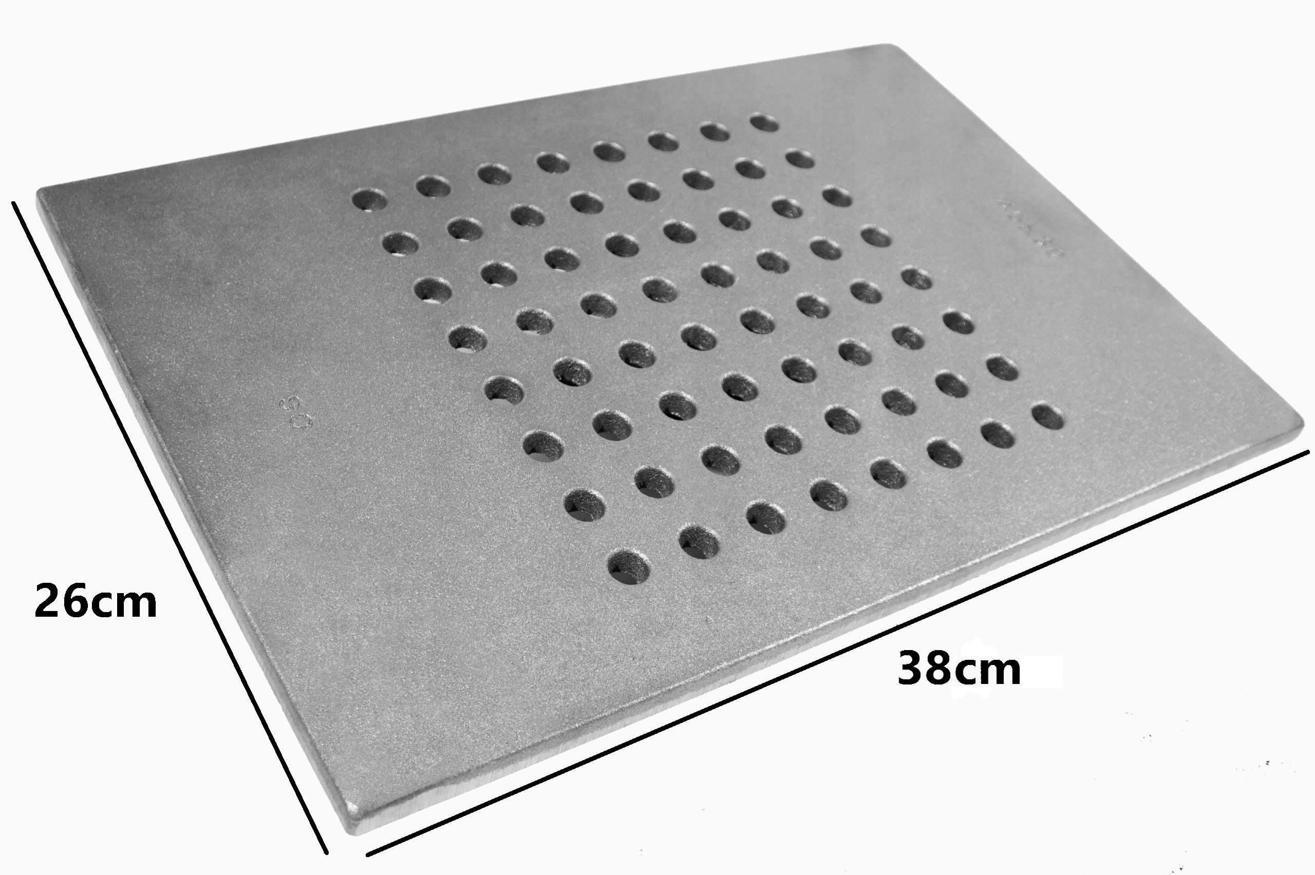 Děrovaný Rošt Pro Krb Krbová Kamna 38x26 Odolná Litina 11MM