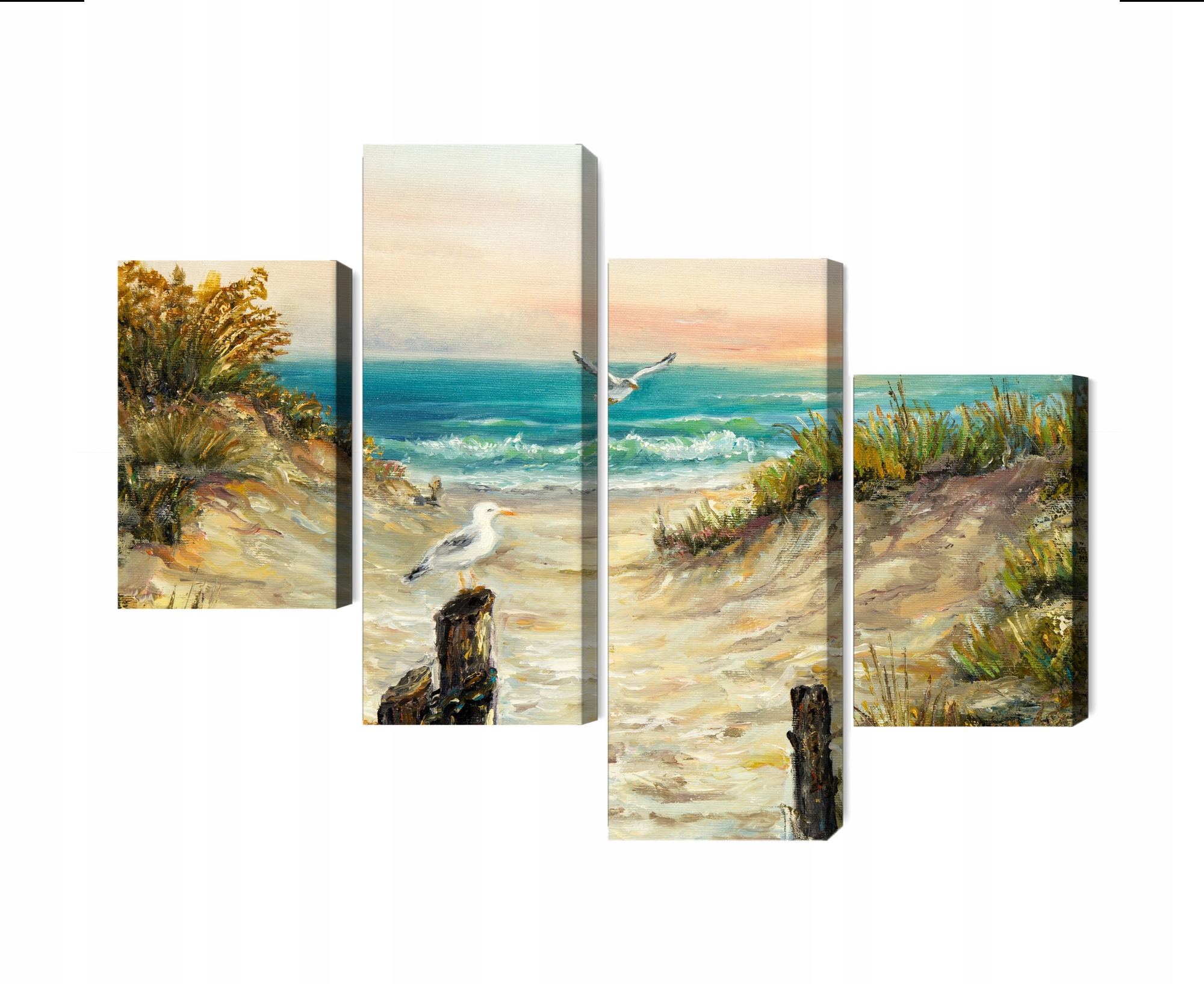Viacdielny obraz Maľované duny Canvas 240x150