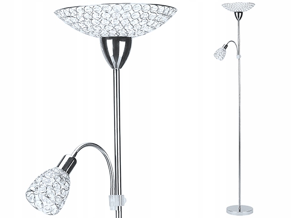 

Lampa podłogowa Sonata 2 chrom - kryształki