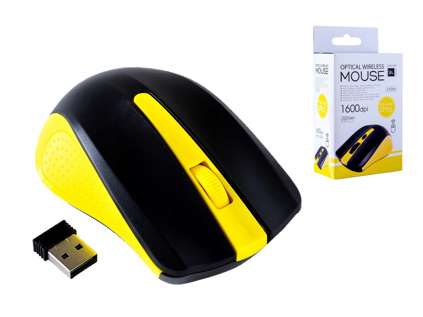 

Mysz bezprzewodowa Myszka Komputerowa SH419BY