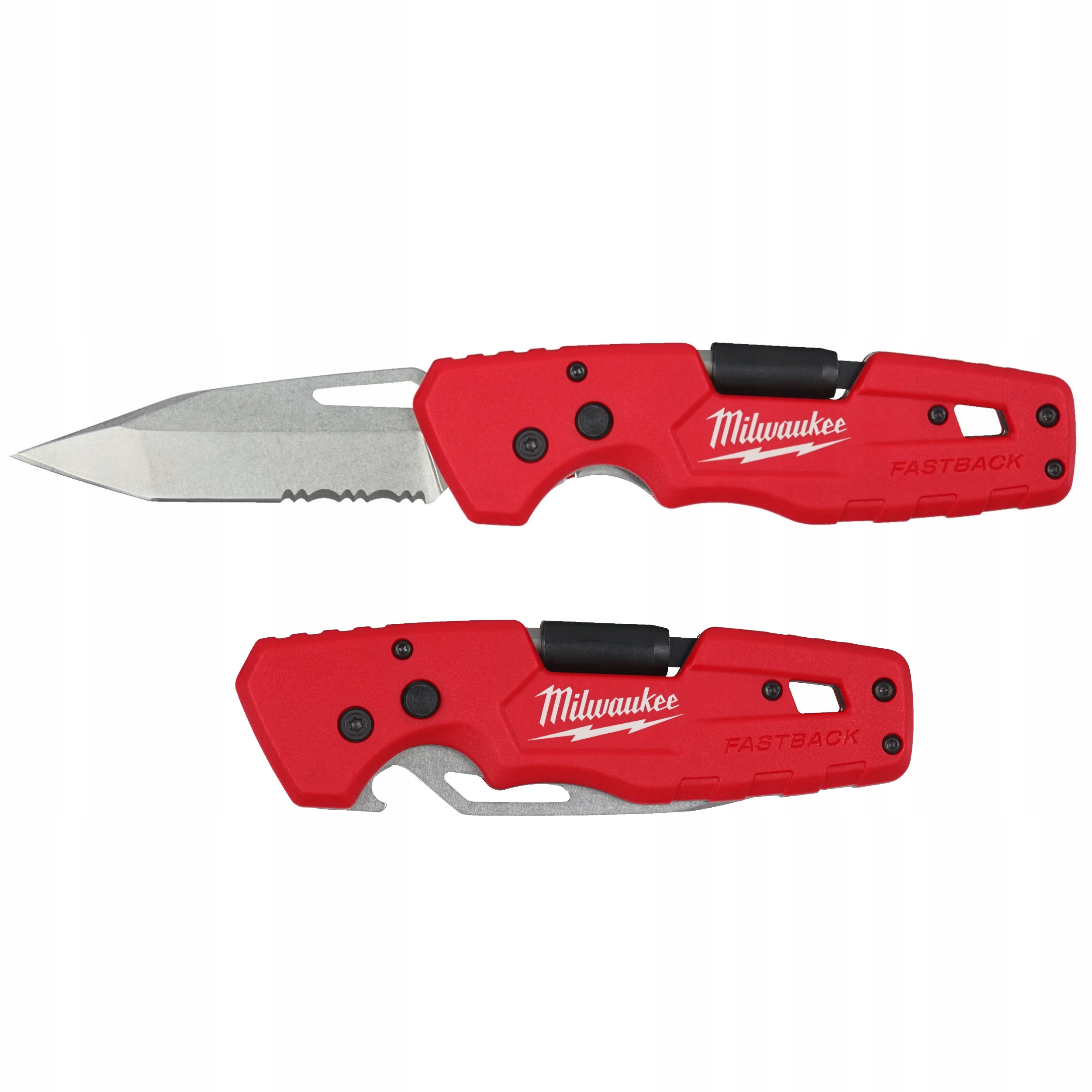 Ocelový skládací Nůž 5 v 1, otvírací bit, kapesní nůž s fastbackem Milwaukee