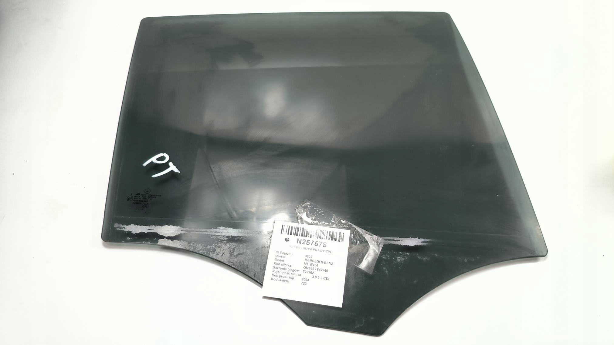 window door right rear part MERCEDES-BENZ ML W164