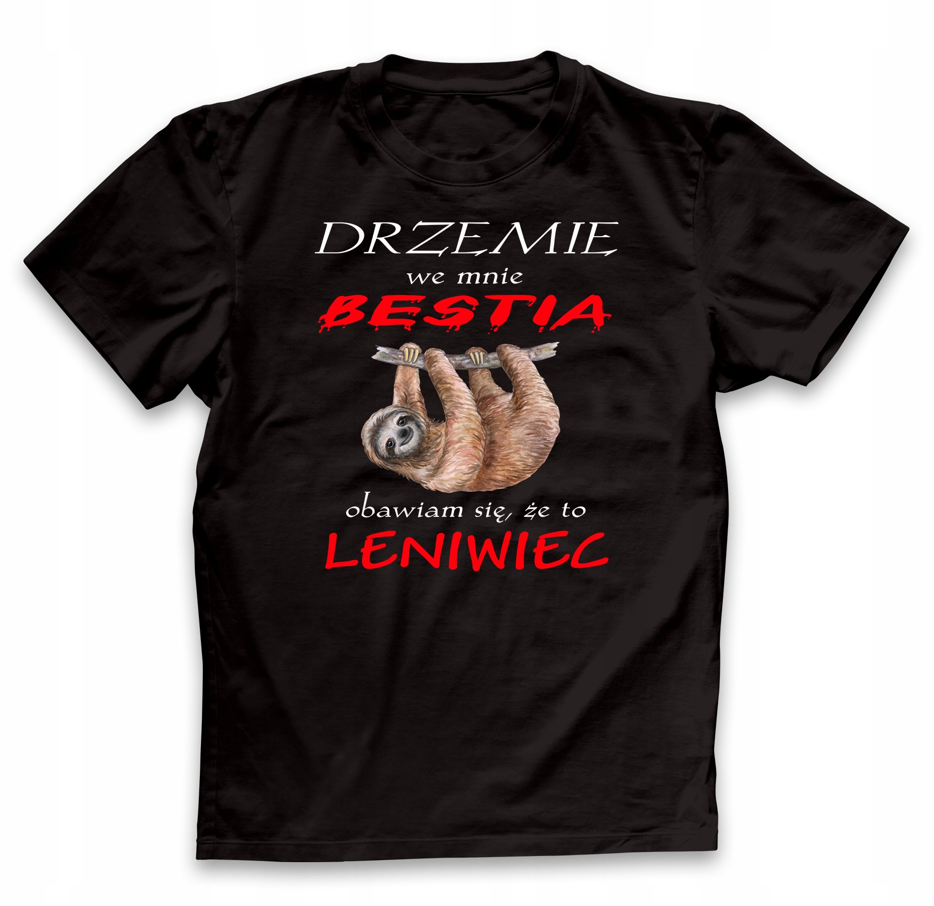 

Koszulka Drzemie We Mnie Bestia męska roz.M