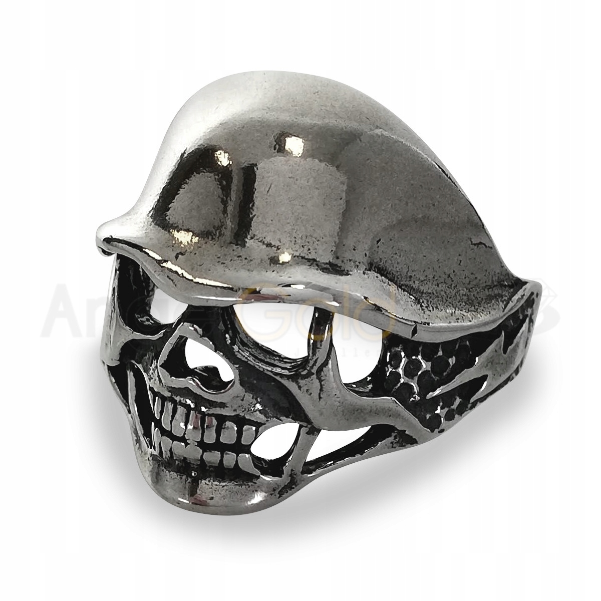 Stříbrný Prsten S Lebkou Ryzosti 925