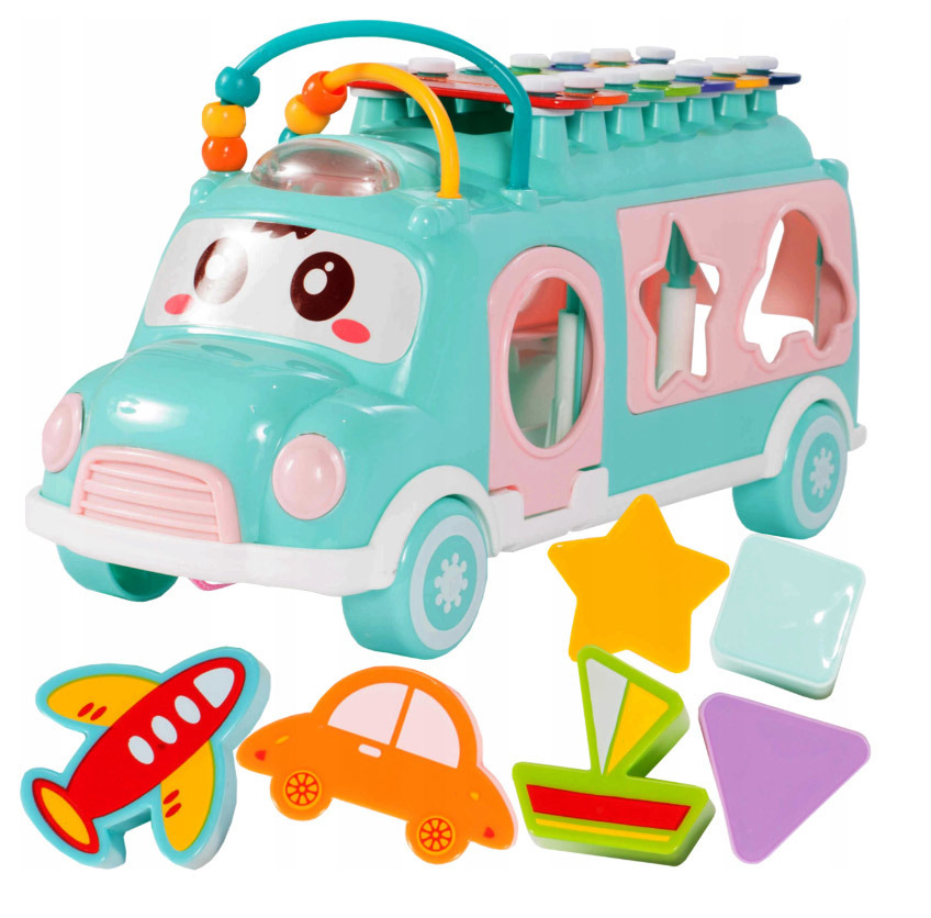 

Kolorowy Muzyczny Autobus Z Cymbałkami Sorter