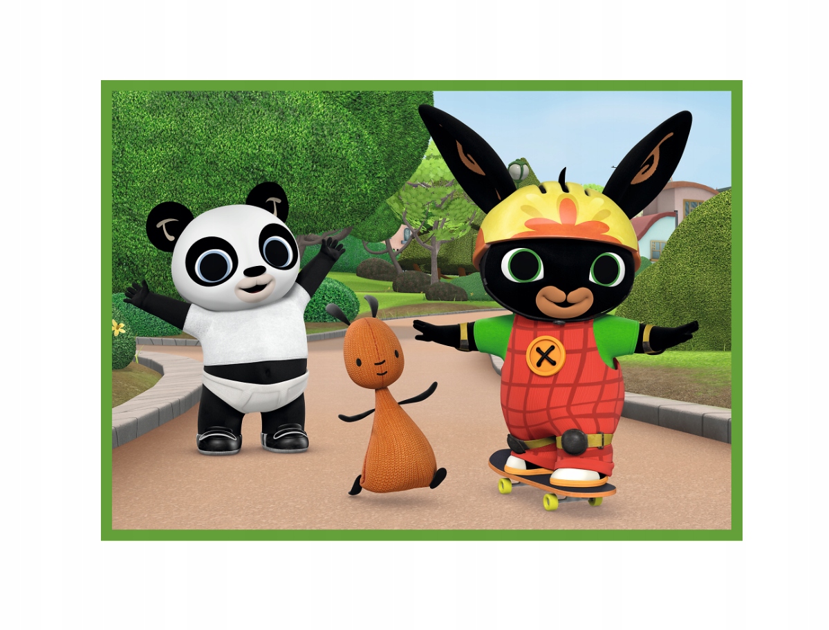 PUZZLE 4 W 1 BING WESOŁY DZIEŃ BINGA 4 układanki Kod producenta 34357