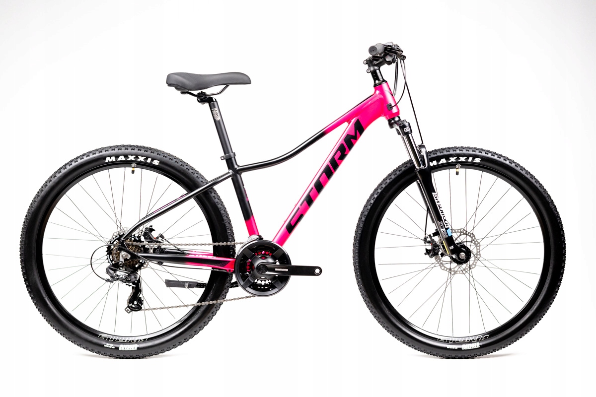 Rower Storm Shark 27,5 1.0 Lady ciemny róż/czarny 13