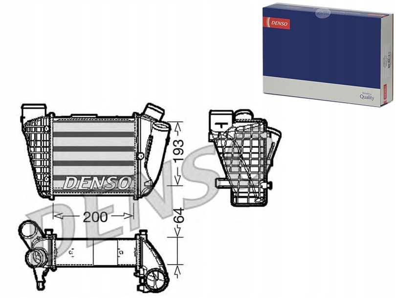 INTERCOOLER AUDI A4 2.5D 11.00-05.06 DENSO