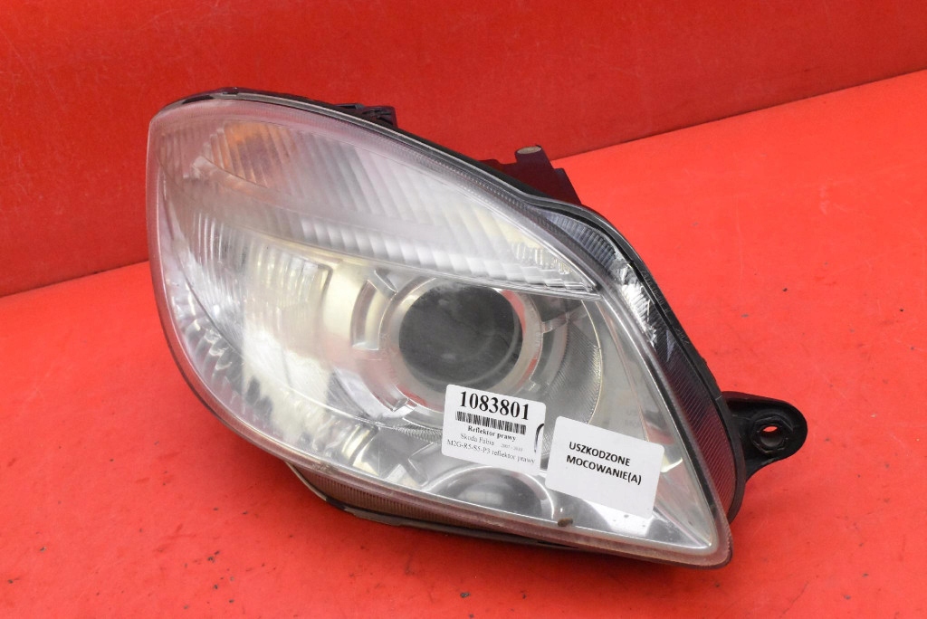 REFLEKTOR right light front lens EU SKODA FABIA 2 II 5J 07-10
