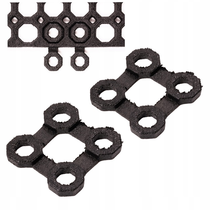 WYCIERACZKA MATA GUMOWA WEJŚCIOWA ZEWNĘTRZNA AŻUR pod DRZWI MOCNA 60x80cm Długość 80 cm