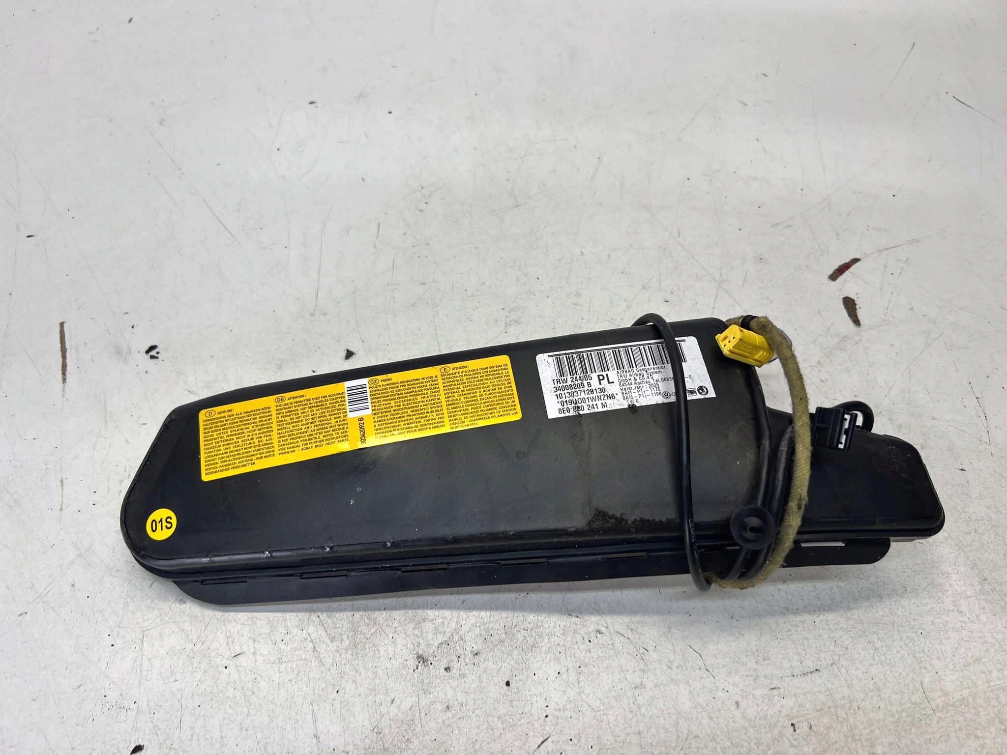 seat airbag left front AUDI A4 B6 8E0880241M