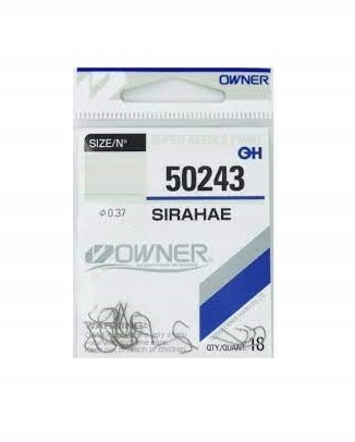 Haczyki wędkarskie Owner Sirahae 50243 roz. 18