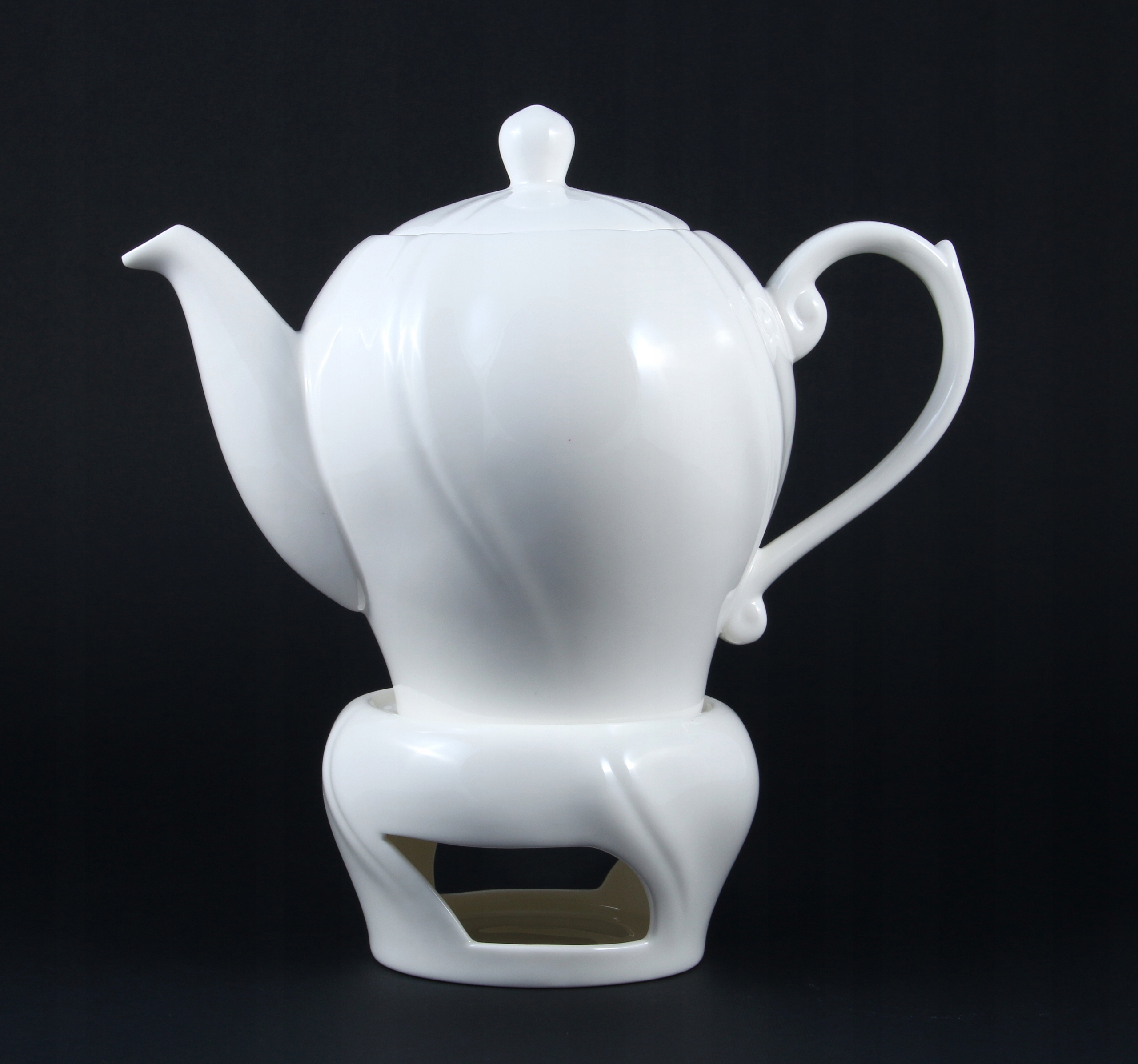 

Dzbanek z podgrzewaczem czajniczek porcelanowy