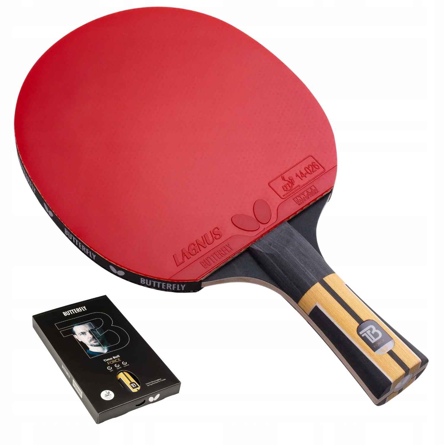 Rakietka do Tenisa Stołowego Ping Ponga Butterfly Timo Boll Force