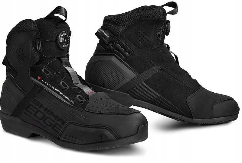 Shima Edge Wp Men Black nepremokavé pánske krátke motocyklové topánky 44
